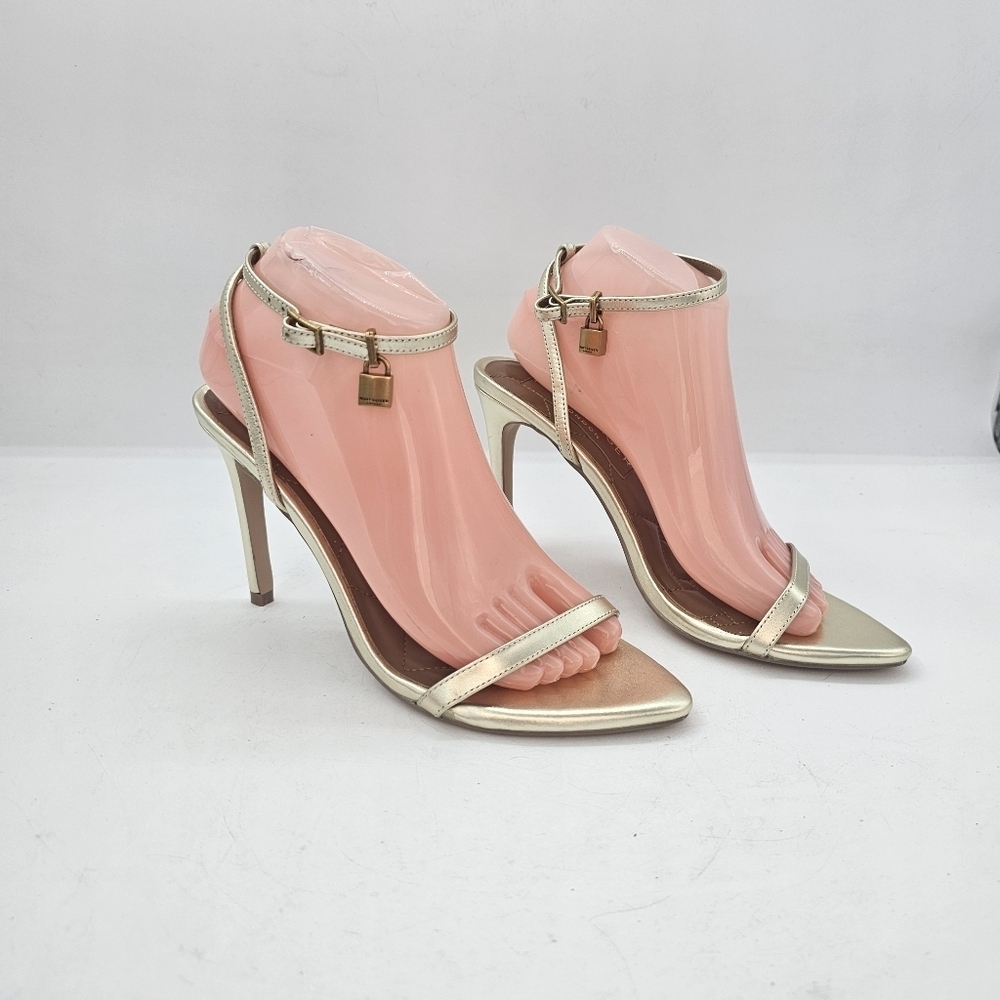 Kurt Geiger London Brixton Ankle Strap Stiletto Sandal Gold Women’s 8.5 (EU 39) - Picture 4 of 11